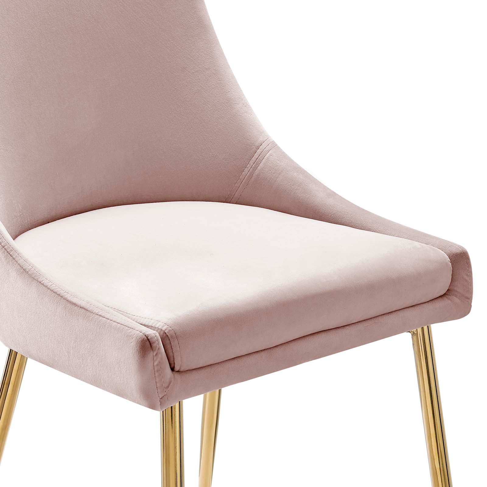 Modway Viscount Performance Velvet Dining Chairs - Set of 2 | Dining Chairs | Modishstore-21