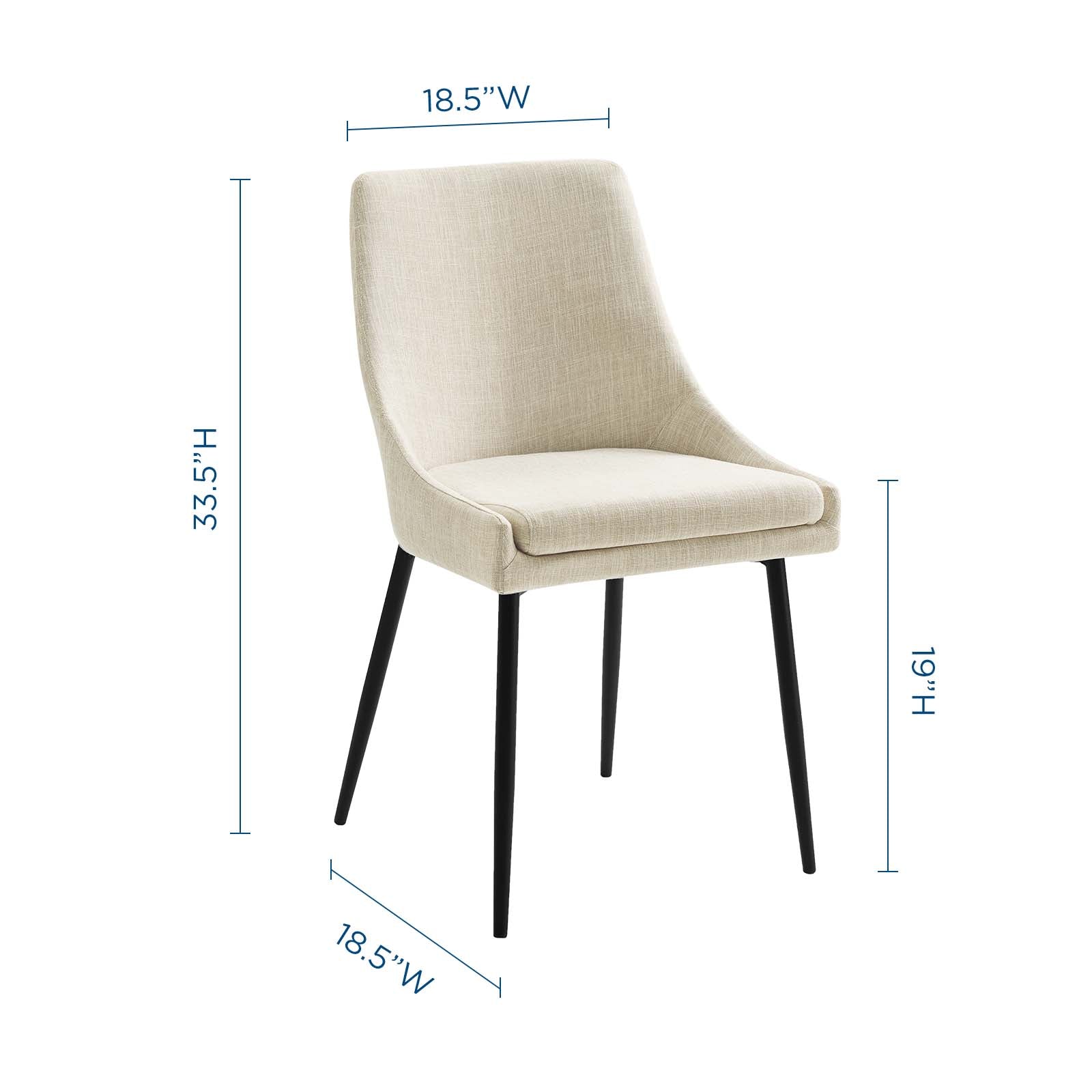 Modway Viscount Upholstered Fabric Dining Chairs - Set of 2 | Dining Chairs | Modishstore-8