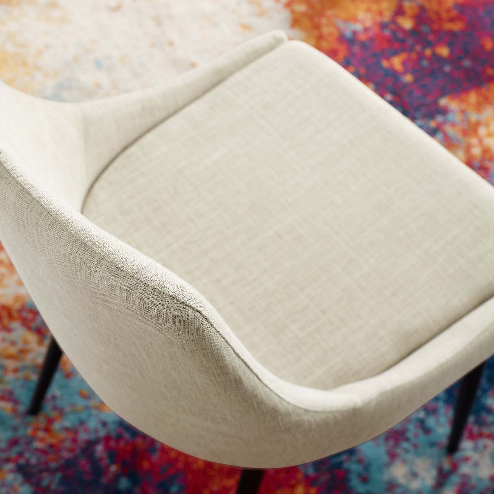 Modway Viscount Upholstered Fabric Dining Chairs - Set of 2 | Dining Chairs | Modishstore-9