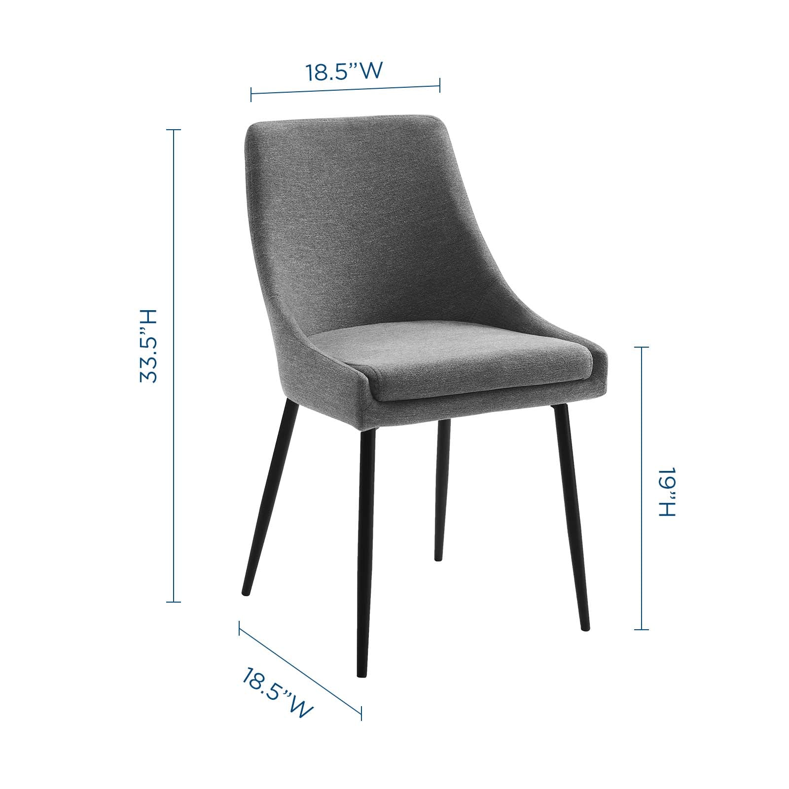 Modway Viscount Upholstered Fabric Dining Chairs - Set of 2 | Dining Chairs | Modishstore-28