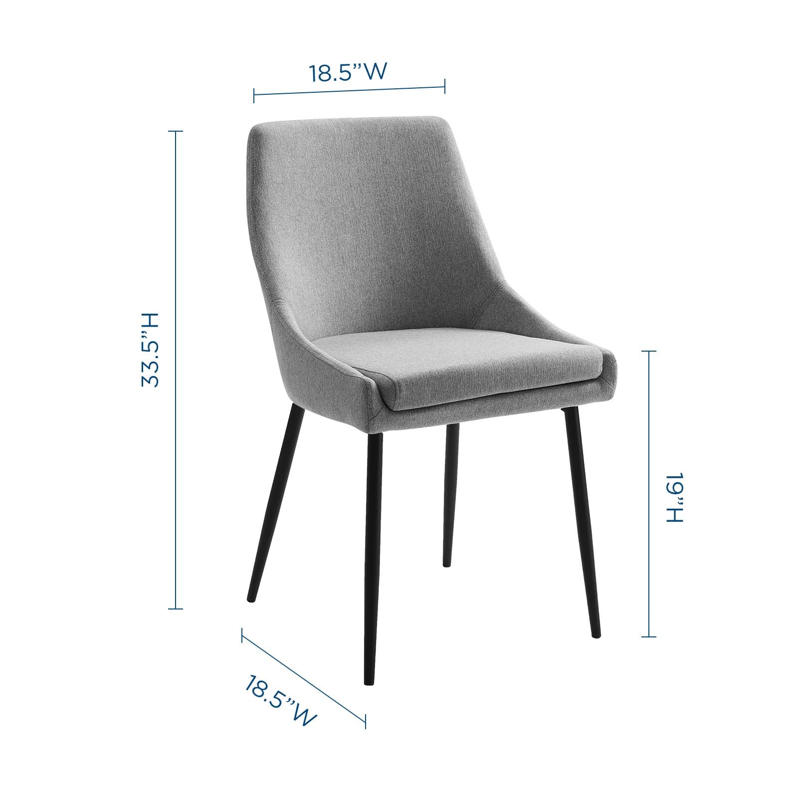 Modway Viscount Upholstered Fabric Dining Chairs - Set of 2 | Dining Chairs | Modishstore-29