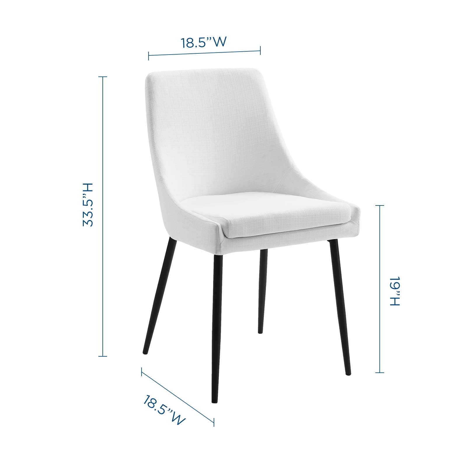 Modway Viscount Upholstered Fabric Dining Chairs - Set of 2 | Dining Chairs | Modishstore-30