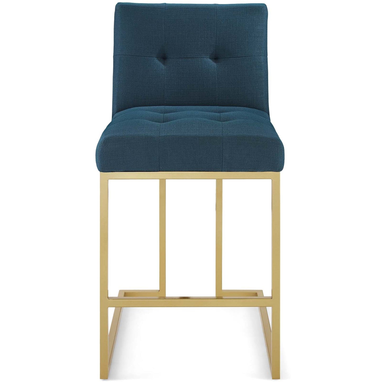 Modway Privy Gold Stainless Steel Upholstered Fabric Counter Stool | Counter Stools | Modishstore-5