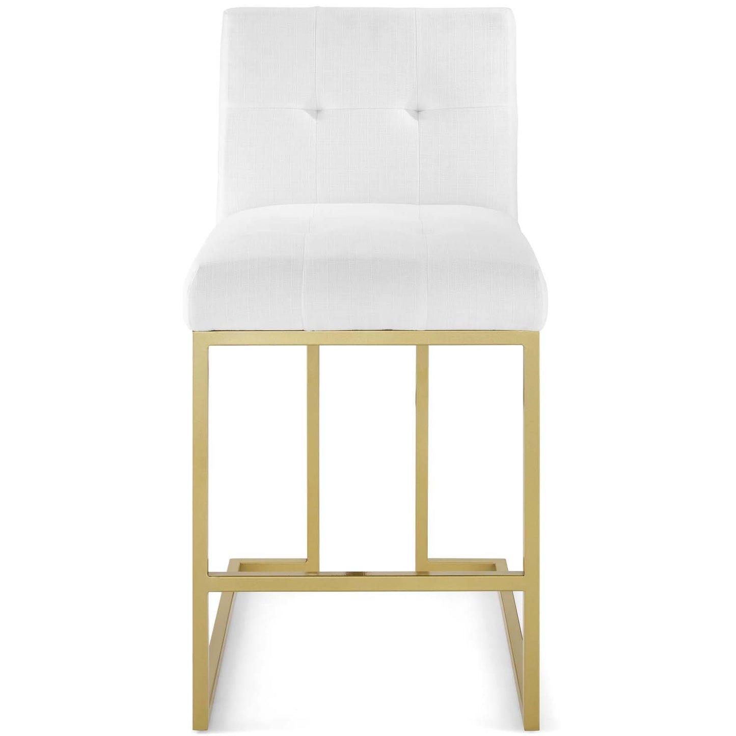 Modway Privy Gold Stainless Steel Upholstered Fabric Counter Stool | Counter Stools | Modishstore-29