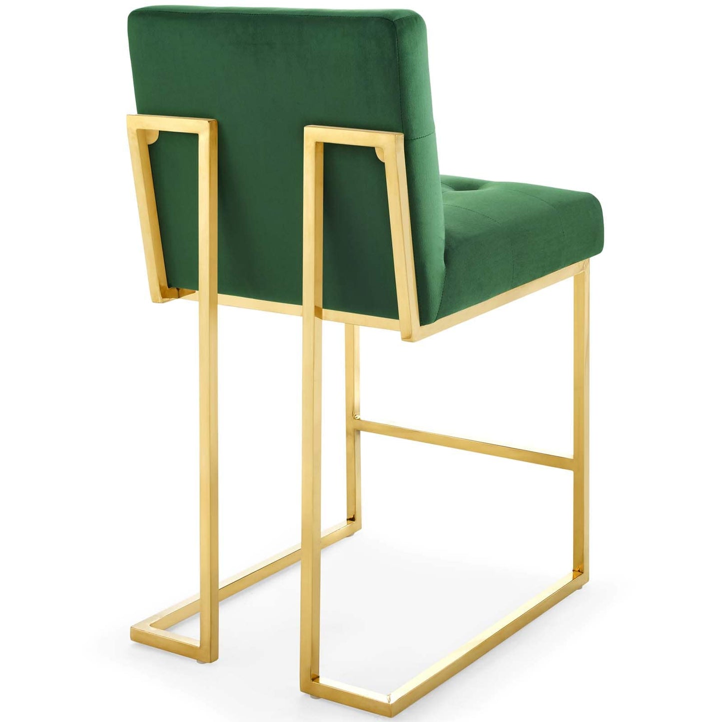 Modway Privy Gold Stainless Steel Performance Velvet Counter Stool | Counter Stools | Modishstore-20