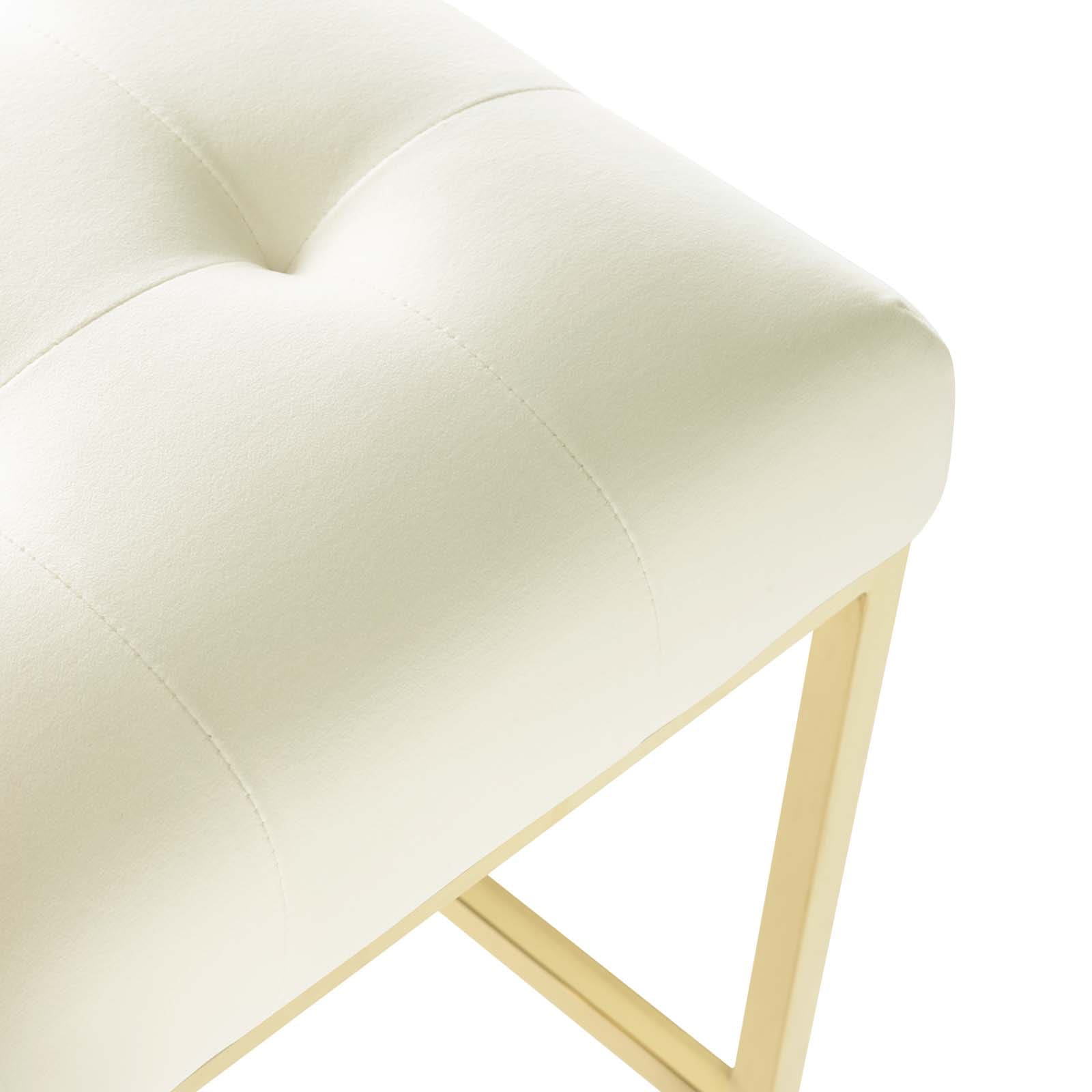 Modway Privy Gold Stainless Steel Performance Velvet Counter Stool | Counter Stools | Modishstore-30