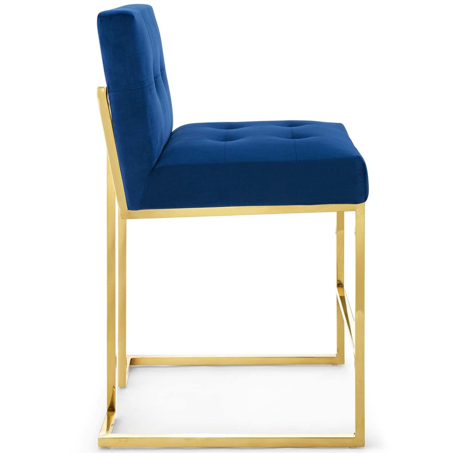 Modway Privy Gold Stainless Steel Performance Velvet Counter Stool | Counter Stools | Modishstore-35