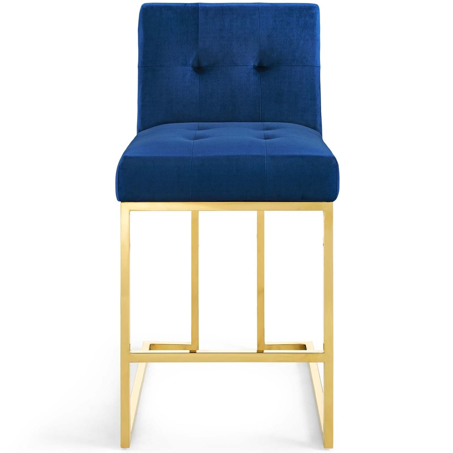 Modway Privy Gold Stainless Steel Performance Velvet Counter Stool | Counter Stools | Modishstore-37