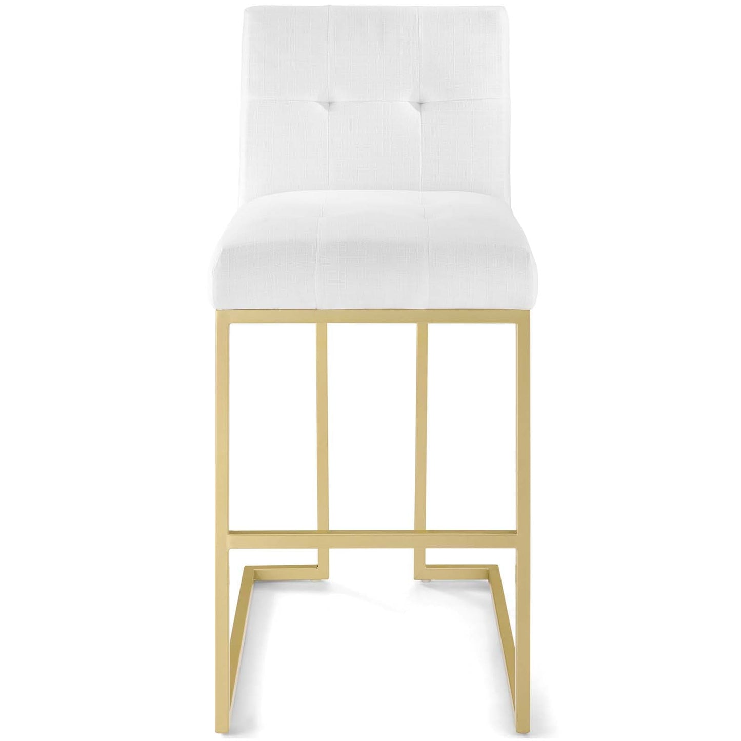 Modway Privy Gold Stainless Steel Upholstered Fabric Bar Stool | Bar Stools | Modishstore-29