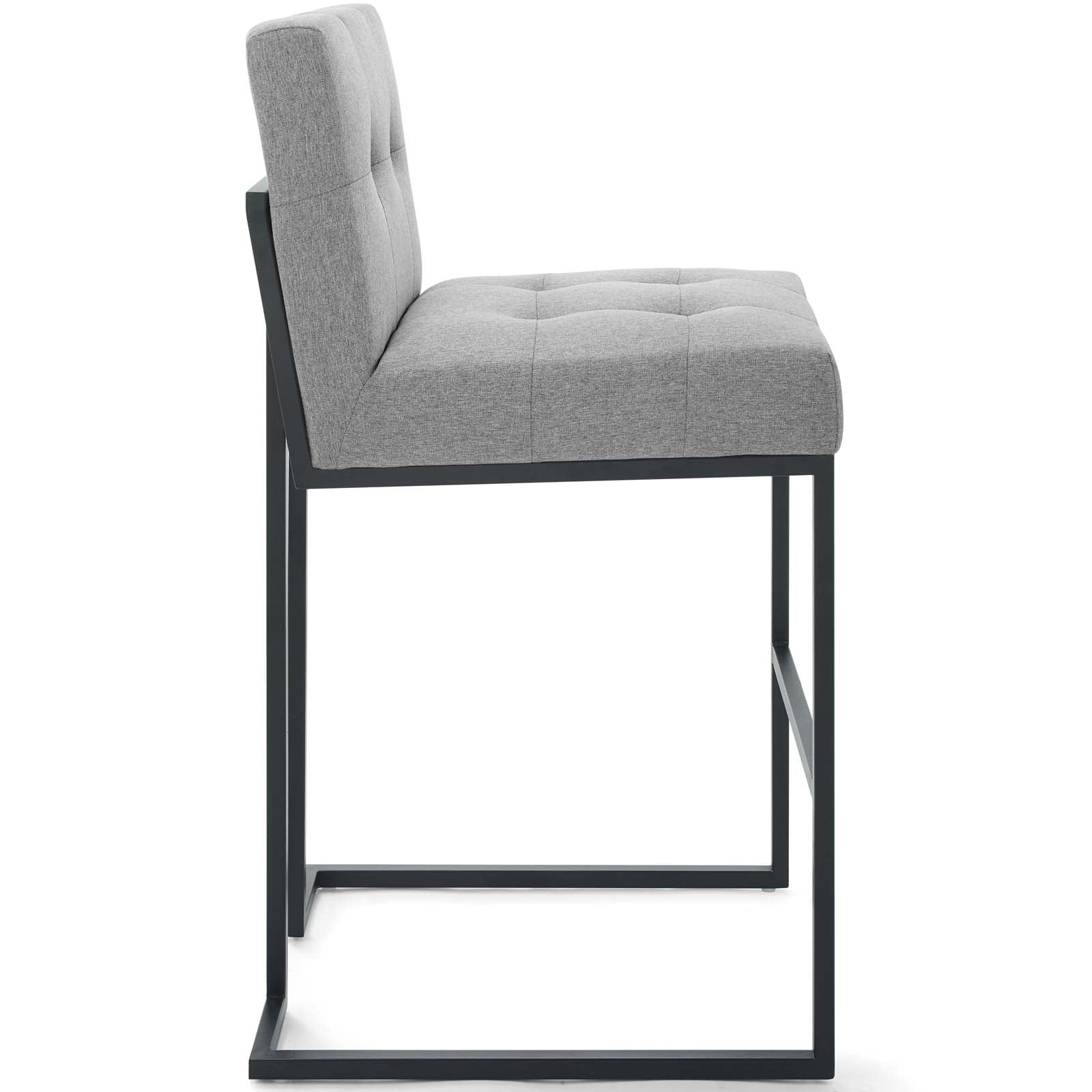 Privy Black Stainless Steel Upholstered Fabric Bar Stool By Modway - EEI-3857 | Bar Stools | Modishstore - 3