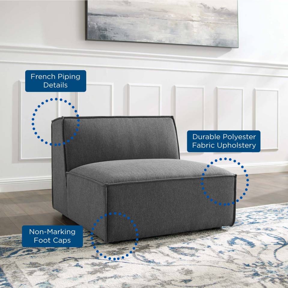 Modway Restore Sectional Sofa Armless Chair | Lounge Chairs | Modishstore-6