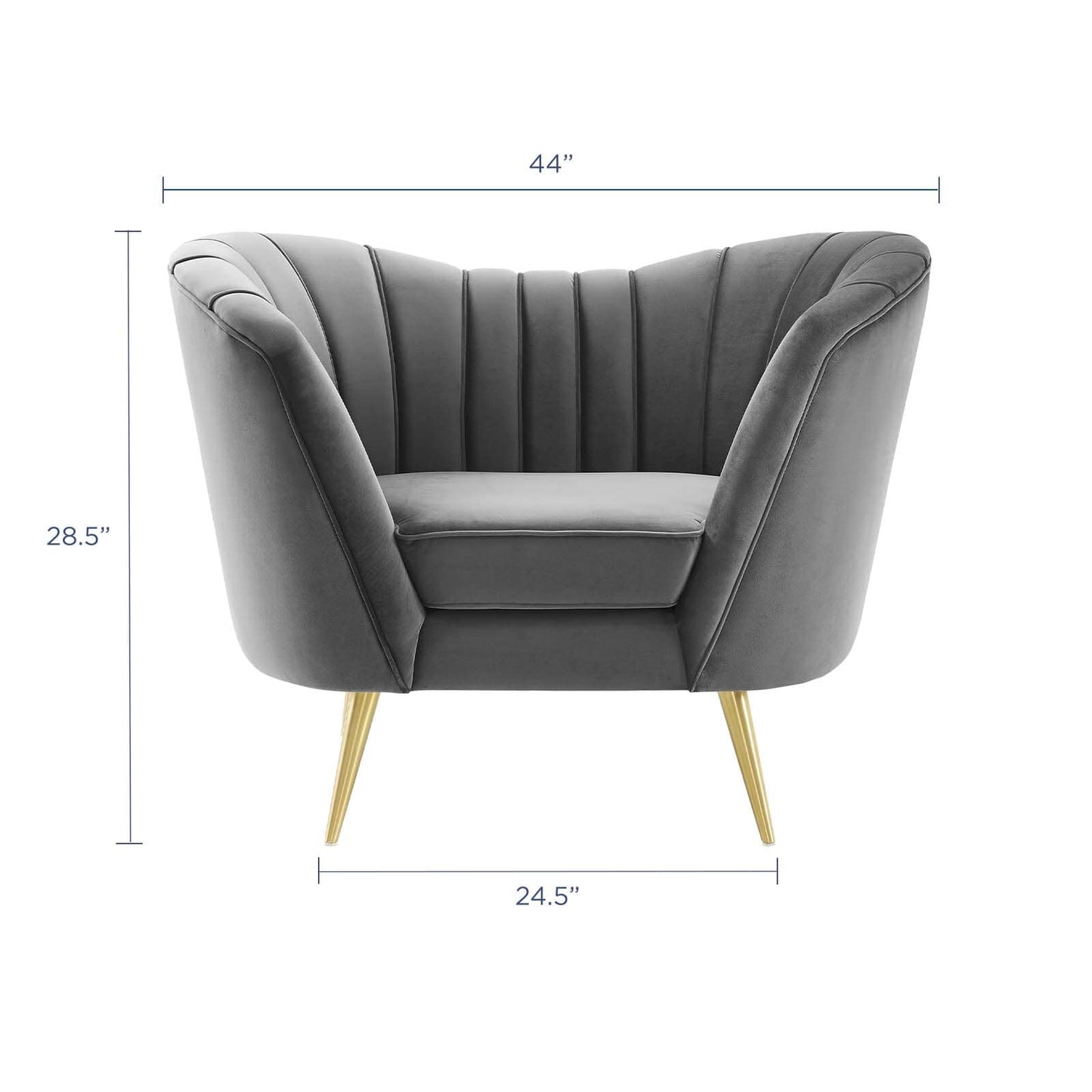 Modway Opportunity Performance Velvet Armchair | Armchairs | Modishstore-6