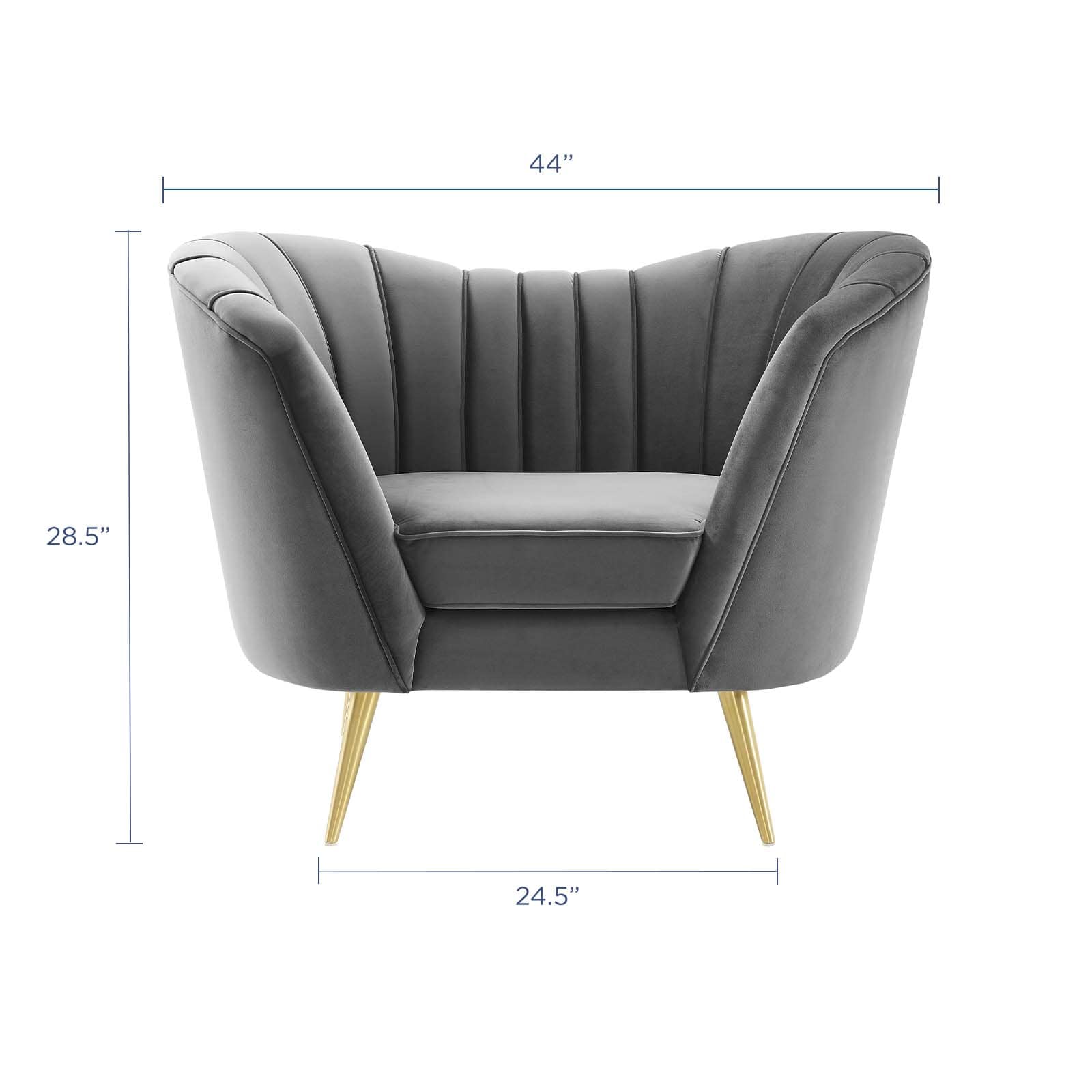 Modway Opportunity Performance Velvet Armchair | Armchairs | Modishstore-6