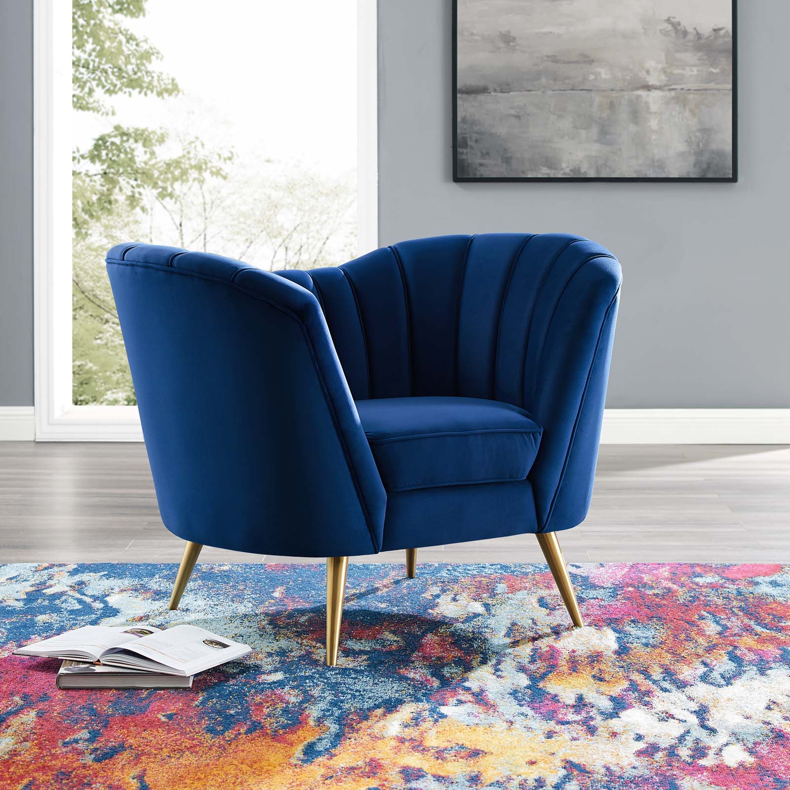Modway Opportunity Performance Velvet Armchair | Armchairs | Modishstore-8