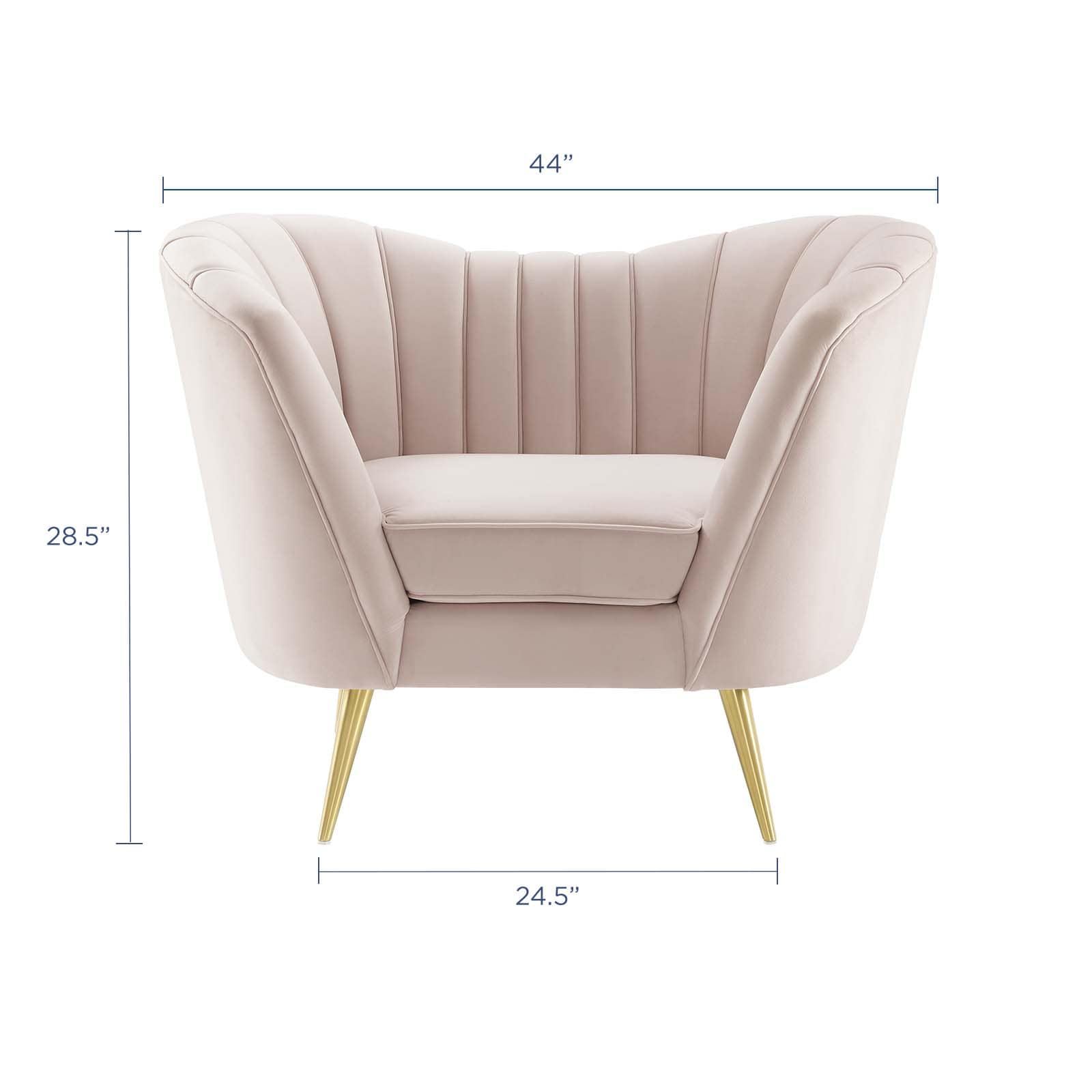 Modway Opportunity Performance Velvet Armchair | Armchairs | Modishstore-20
