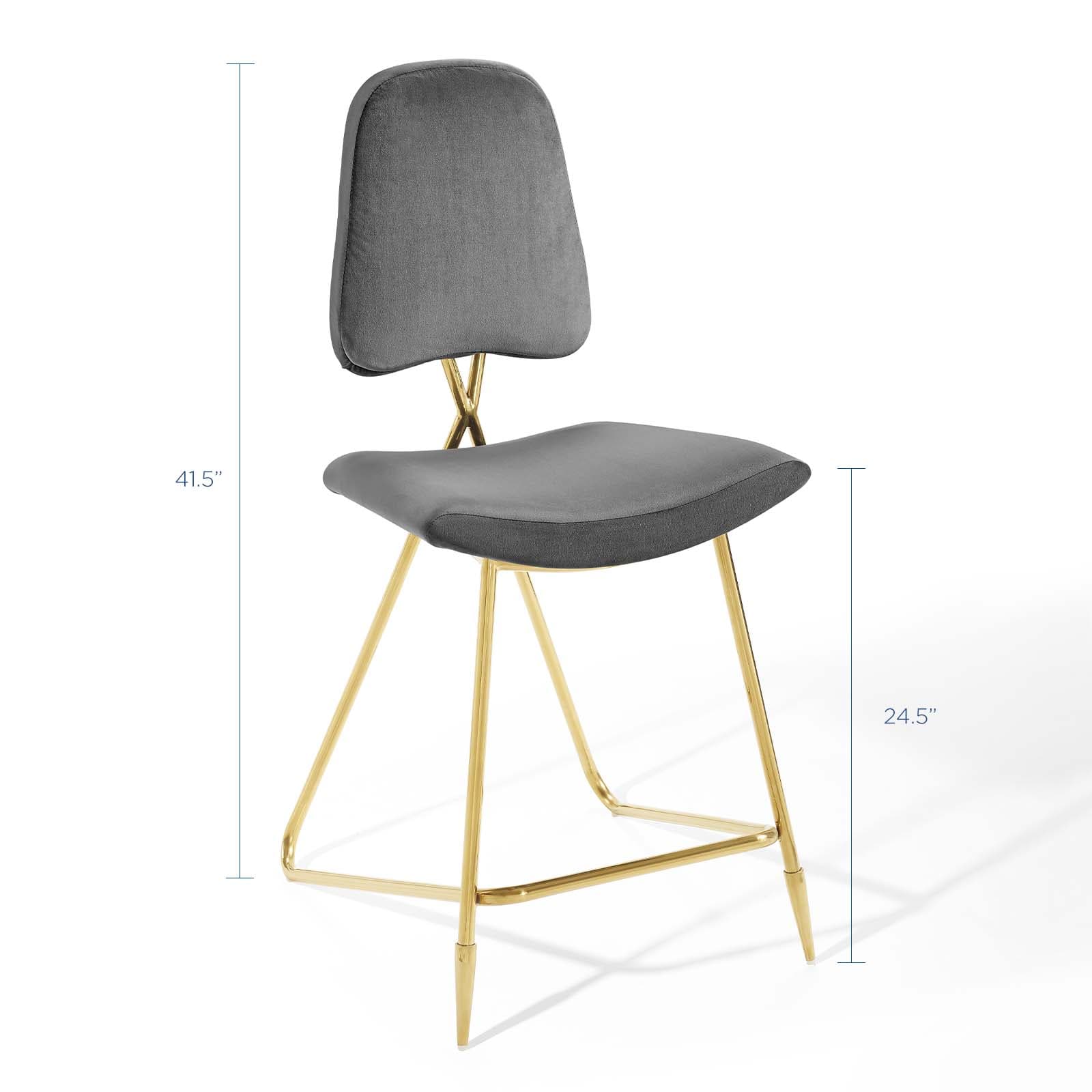 Modway Ponder Performance Velvet Counter Stool | Counter Stools | Modishstore-10