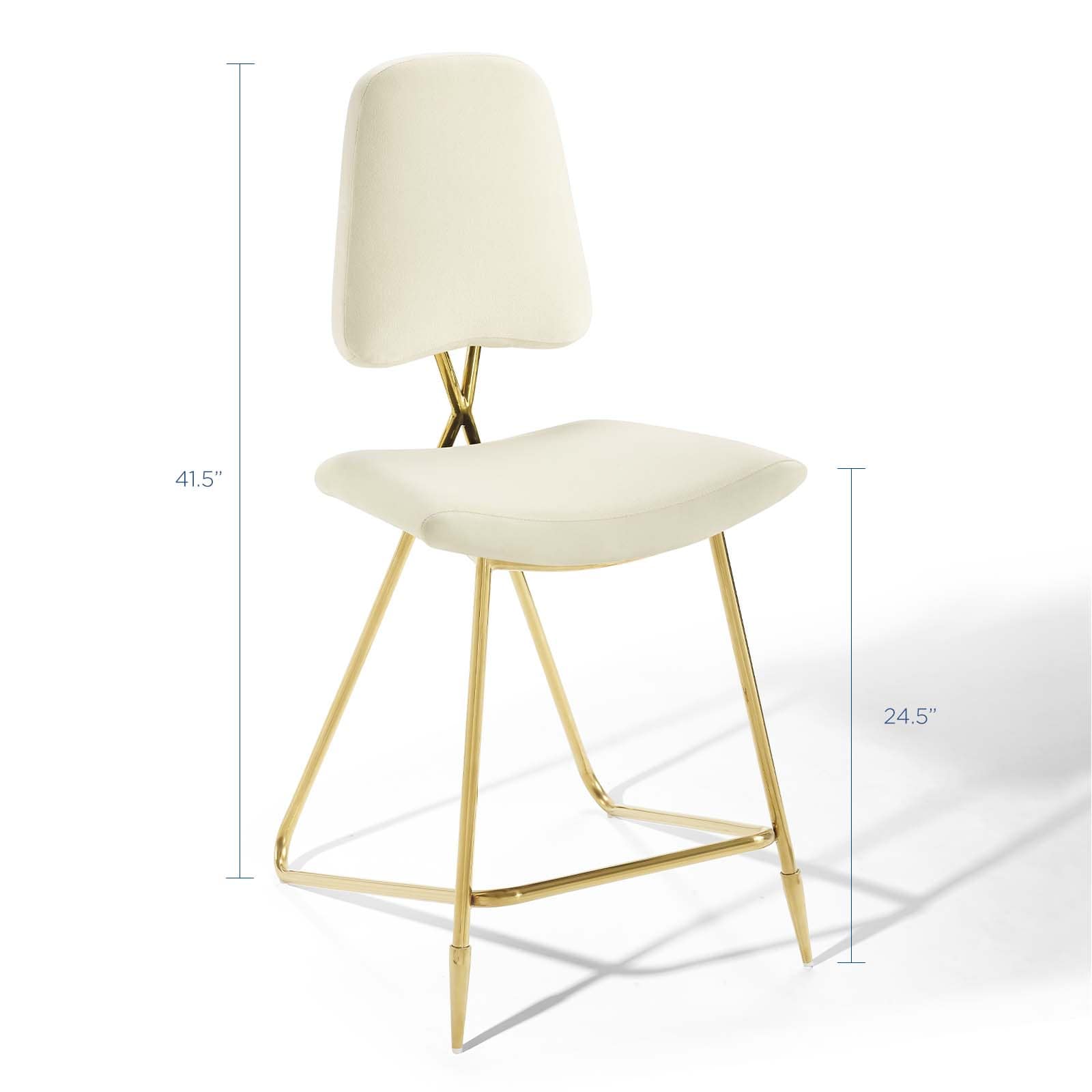 Modway Ponder Performance Velvet Counter Stool | Counter Stools | Modishstore-18
