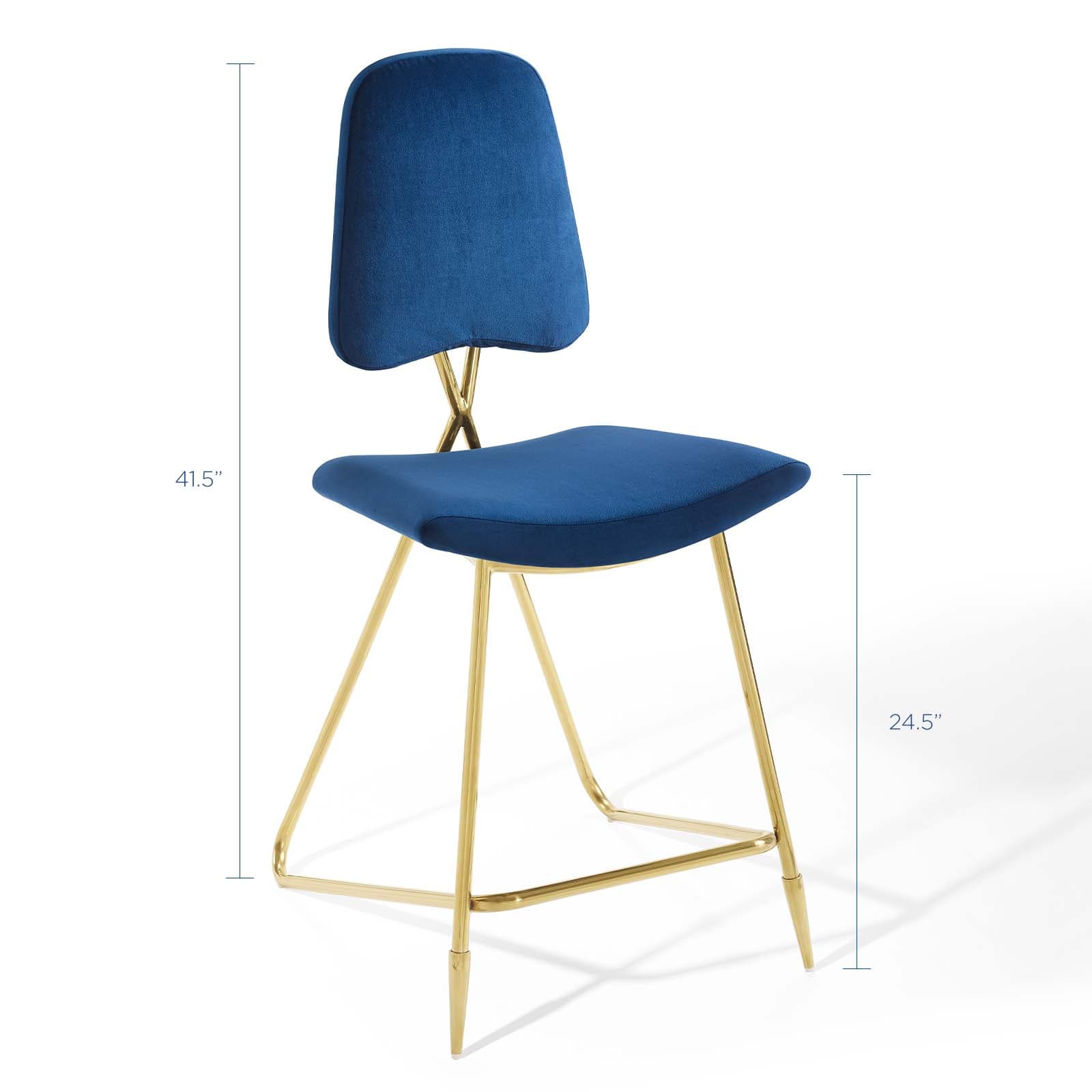 Modway Ponder Performance Velvet Counter Stool | Counter Stools | Modishstore-27
