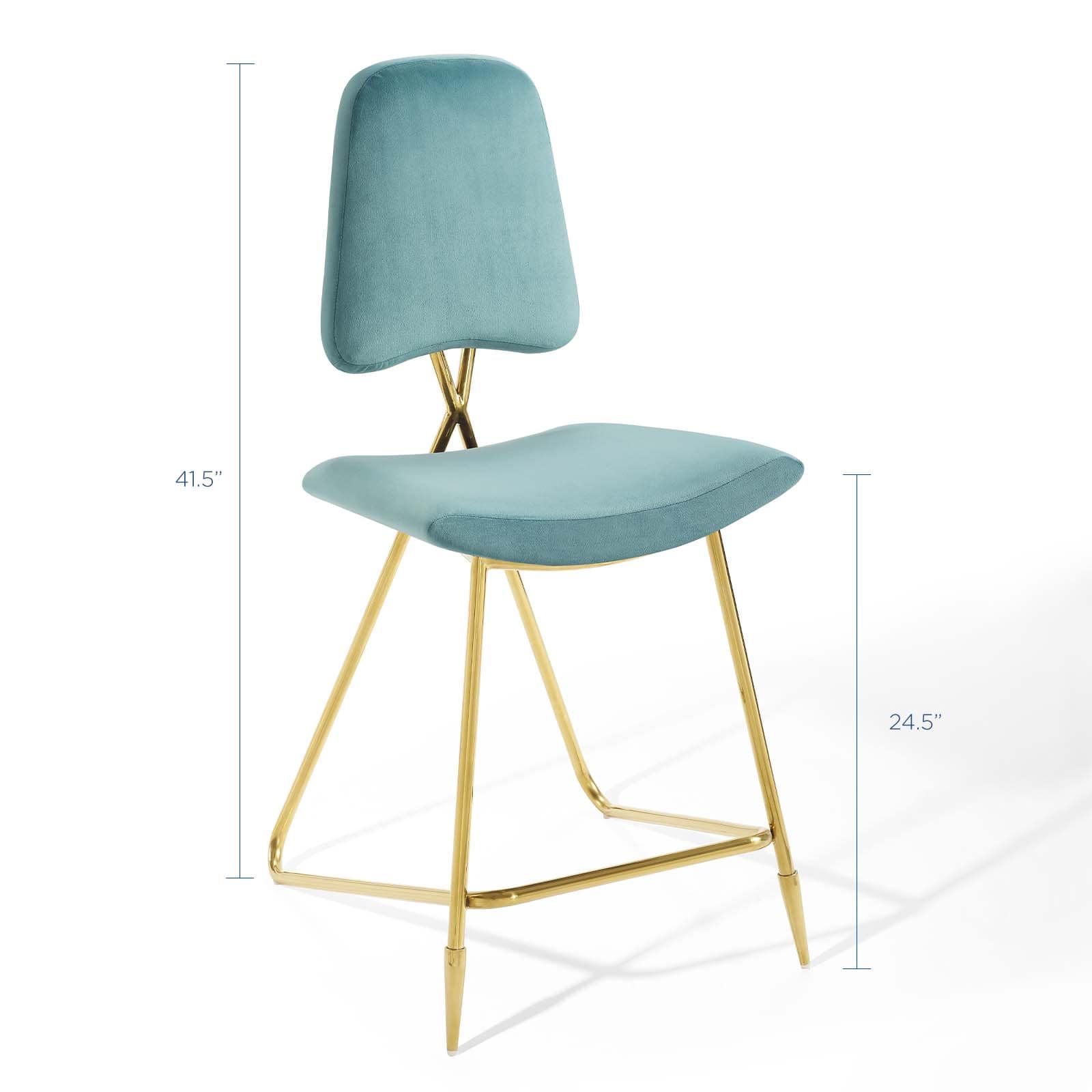 Modway Ponder Performance Velvet Counter Stool | Counter Stools | Modishstore-35