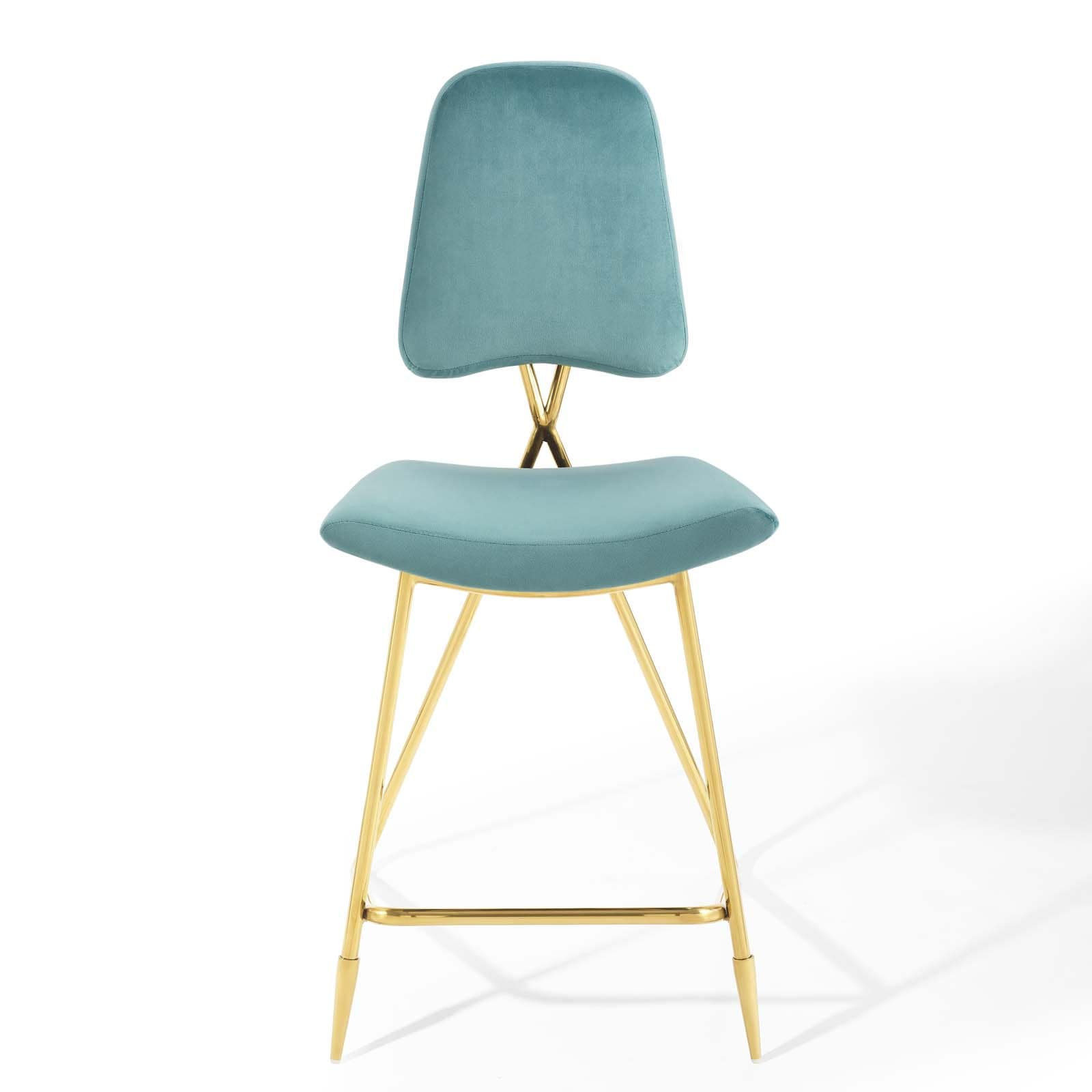 Modway Ponder Performance Velvet Counter Stool | Counter Stools | Modishstore-38