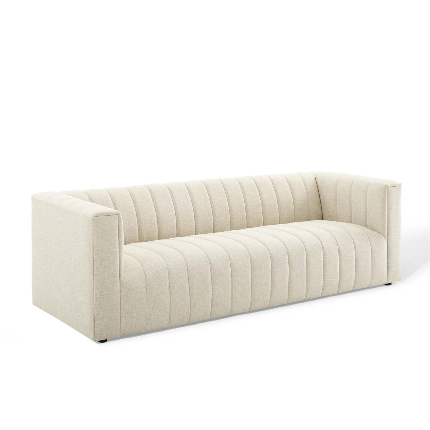 Modway Reflection Channel Tufted Upholstered Fabric Sofa | Sofas | Modishstore-12