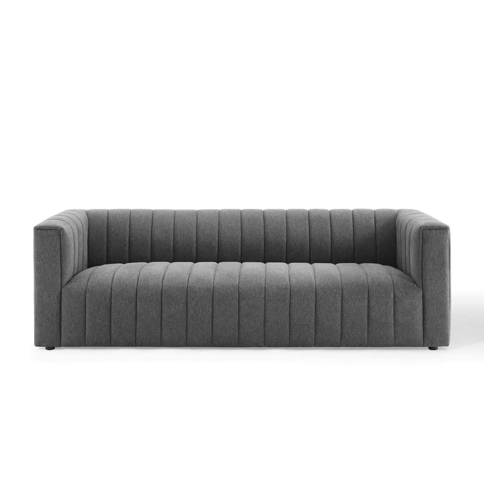 Modway Reflection Channel Tufted Upholstered Fabric Sofa | Sofas | Modishstore-20