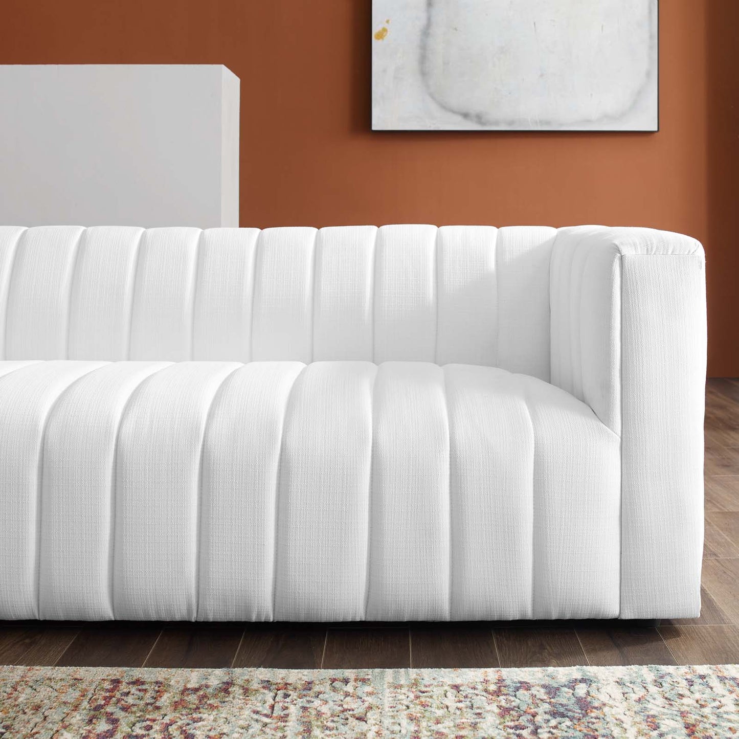 Modway Reflection Channel Tufted Upholstered Fabric Sofa | Sofas | Modishstore-36