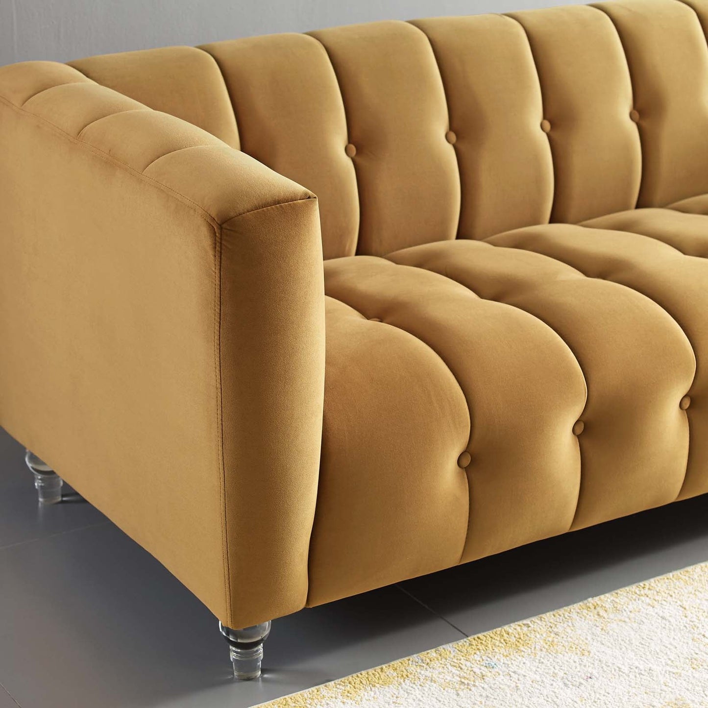 Modway Mesmer Channel Tufted Button Performance Velvet Sofa - EEI-3882