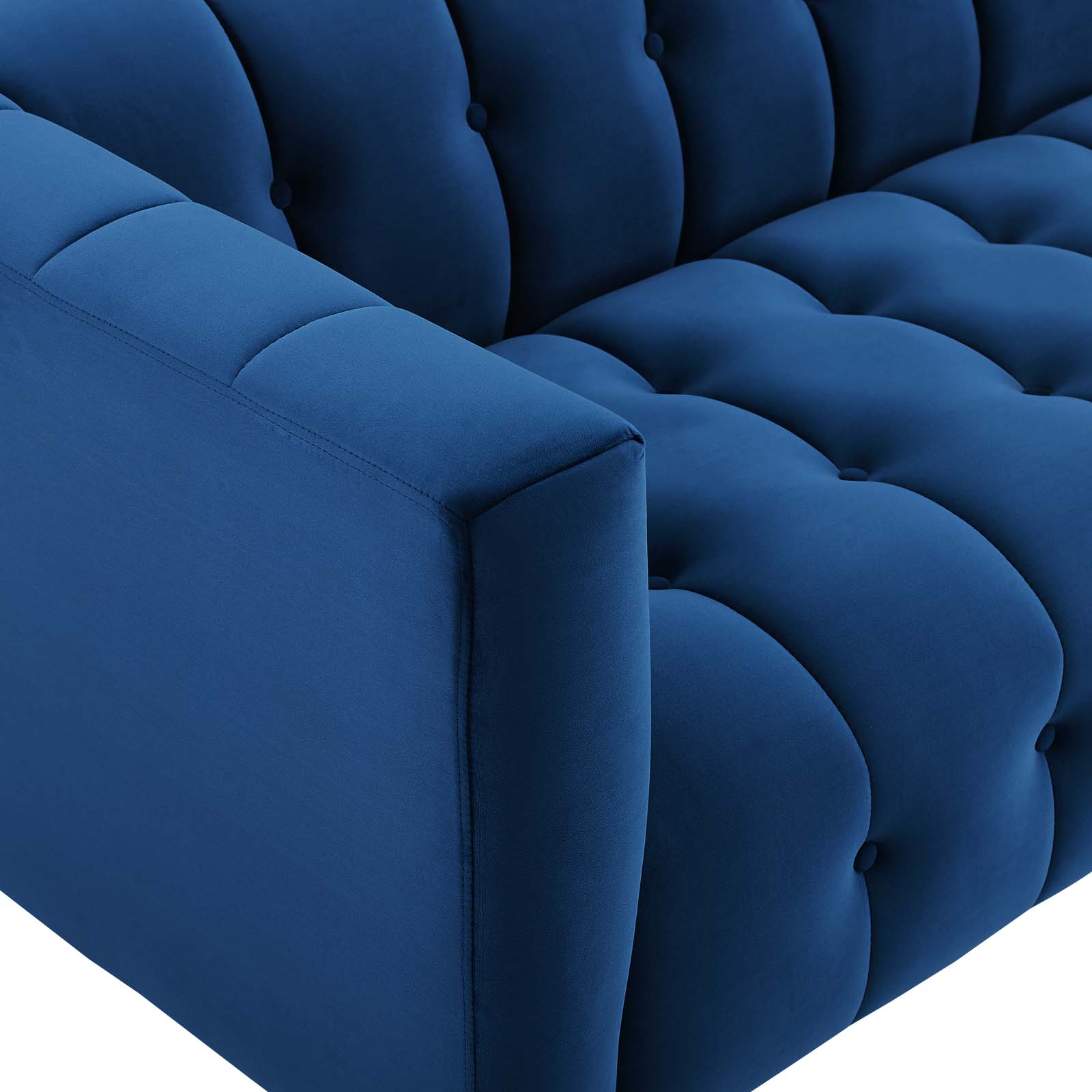 Modway Mesmer Channel Tufted Button Performance Velvet Sofa | Sofas | Modishstore-21
