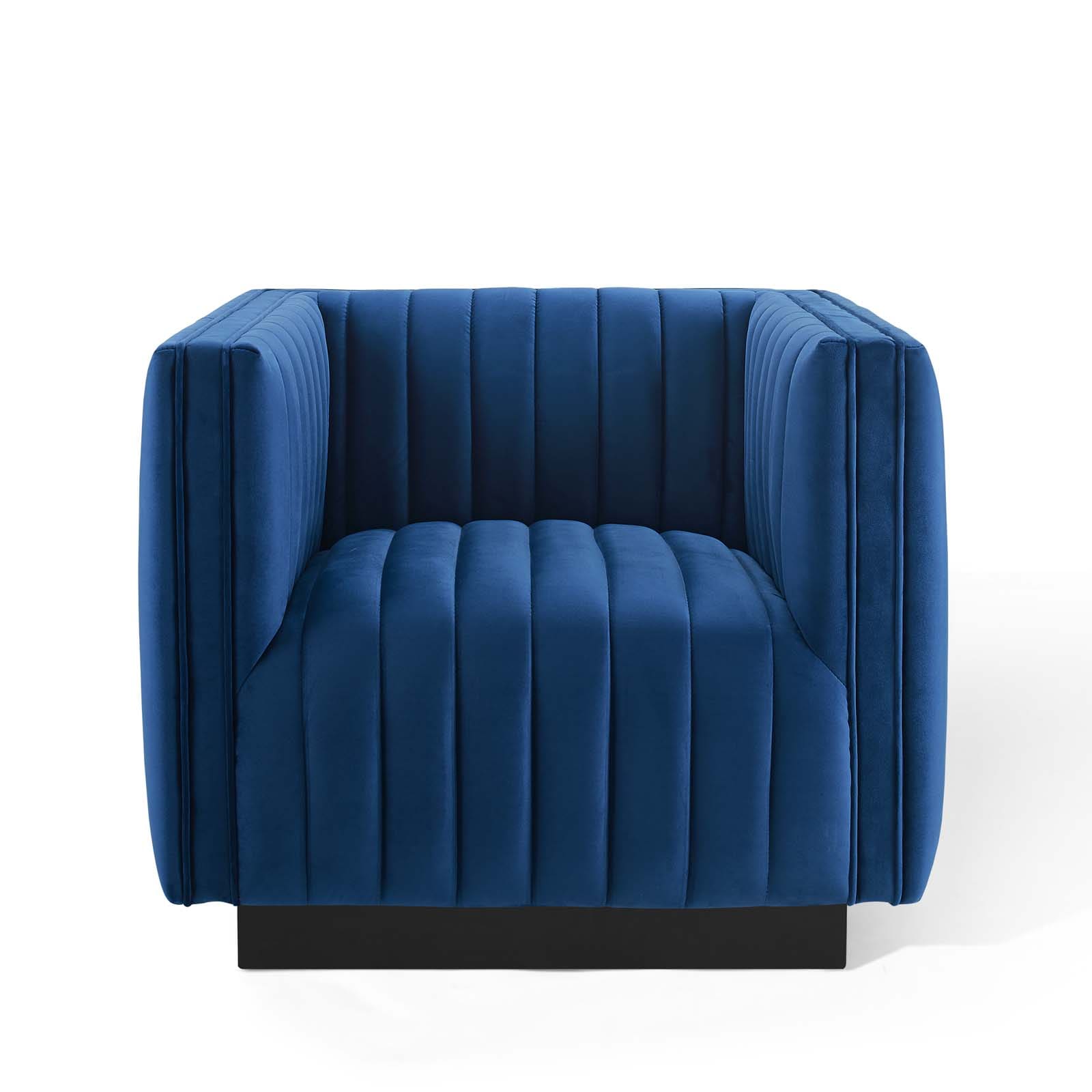 Modway Conjure Channel Tufted Performance Velvet Accent Armchair | Armchairs | 