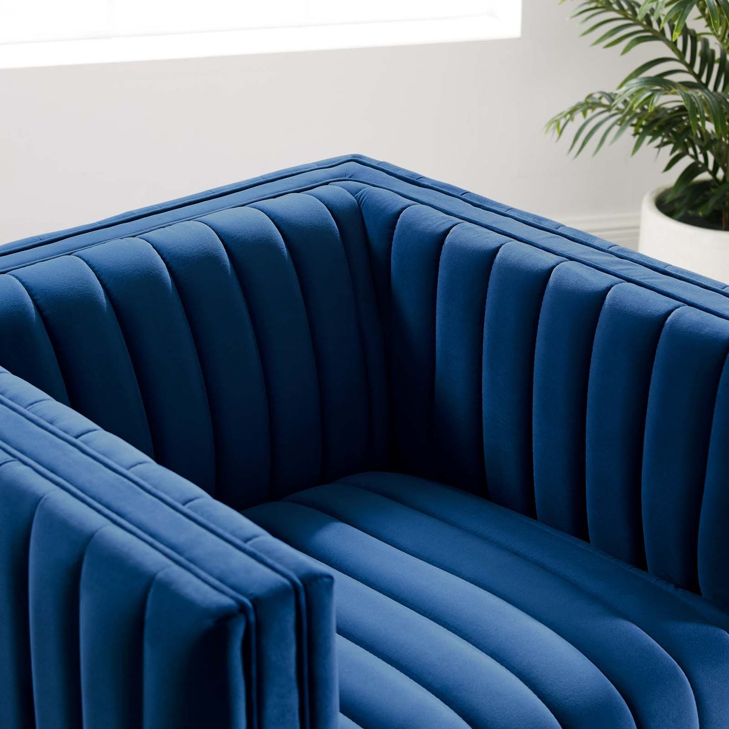 Modway Conjure Channel Tufted Performance Velvet Accent Armchair | Armchairs | 