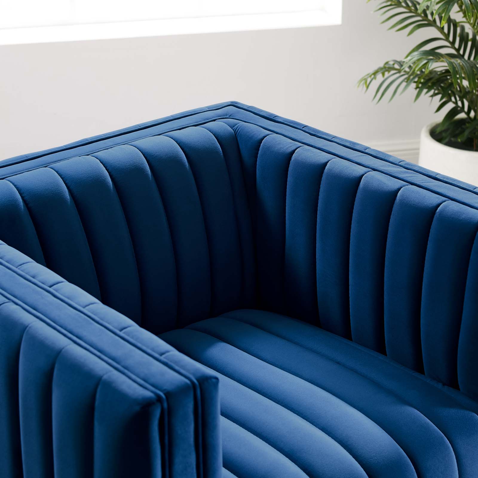 Modway Conjure Channel Tufted Performance Velvet Accent Armchair | Armchairs | 
