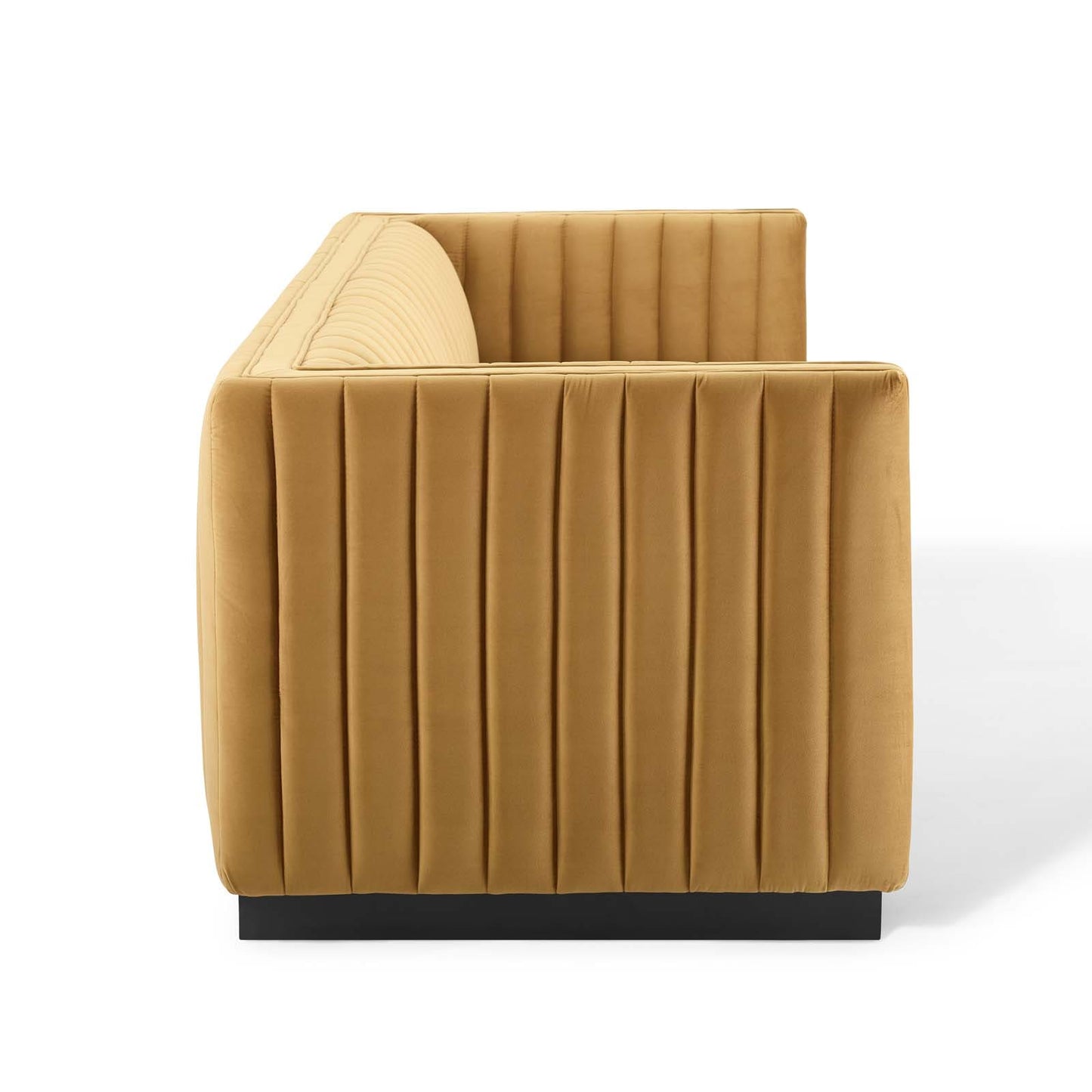 Modway Conjure Channel Tufted Velvet Sofa | Sofas | 