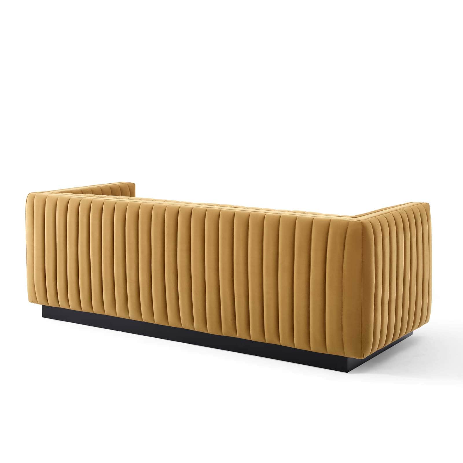 Modway Conjure Channel Tufted Velvet Sofa | Sofas | 