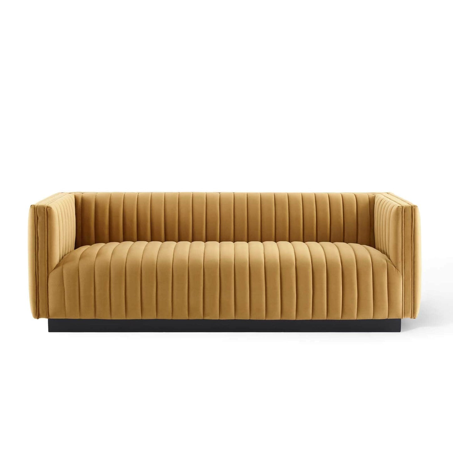 Modway Conjure Channel Tufted Velvet Sofa | Sofas | 