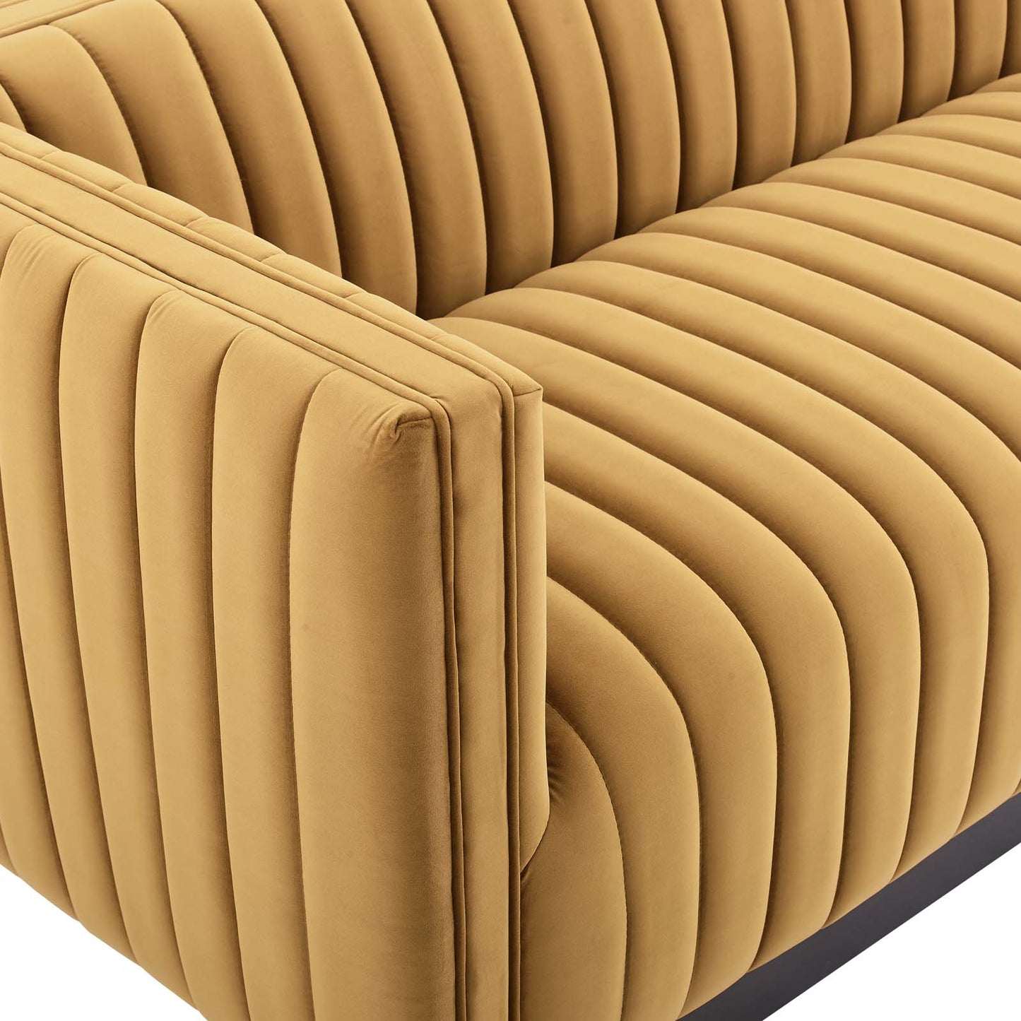 Modway Conjure Channel Tufted Velvet Sofa | Sofas | 