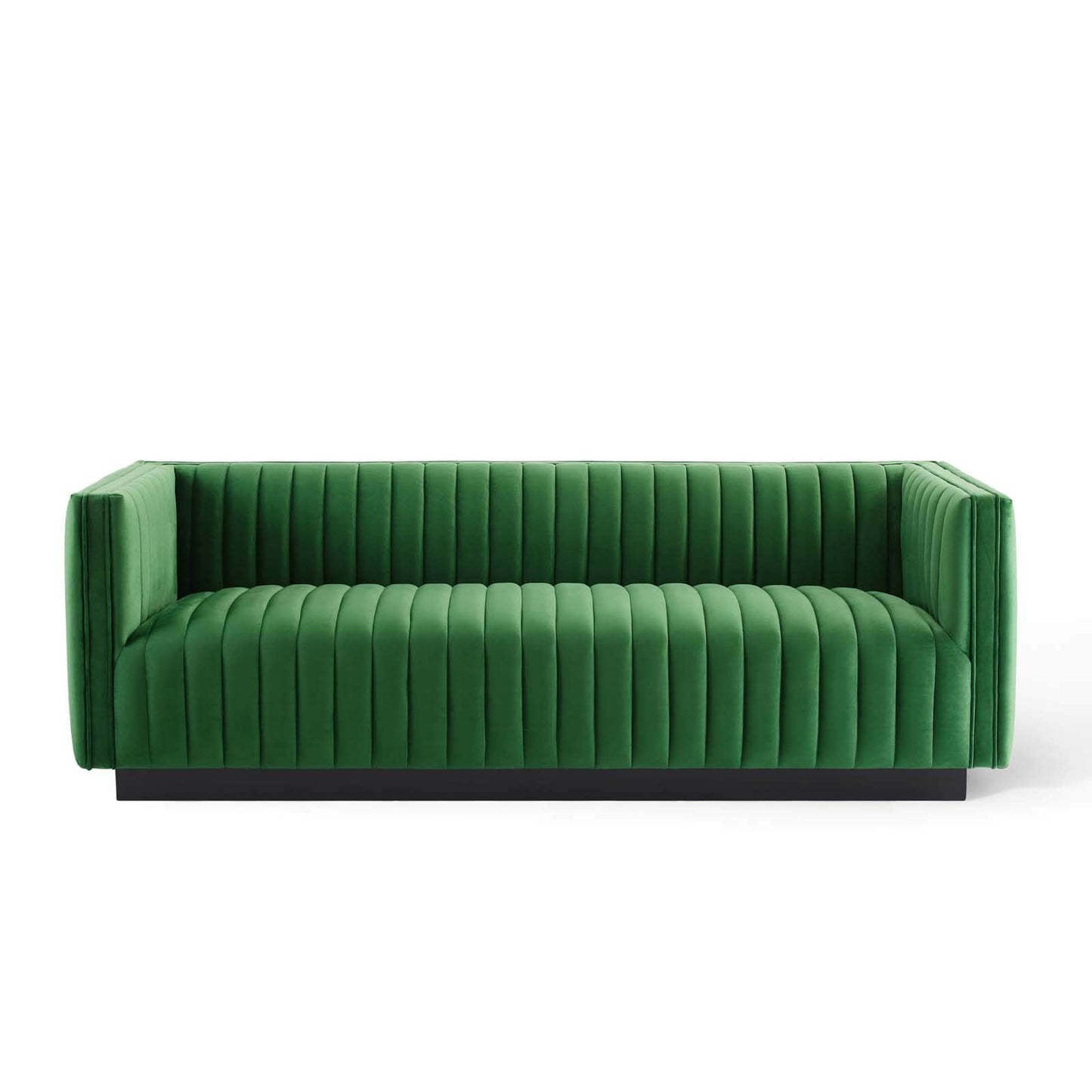 Modway Conjure Channel Tufted Velvet Sofa | Sofas | 