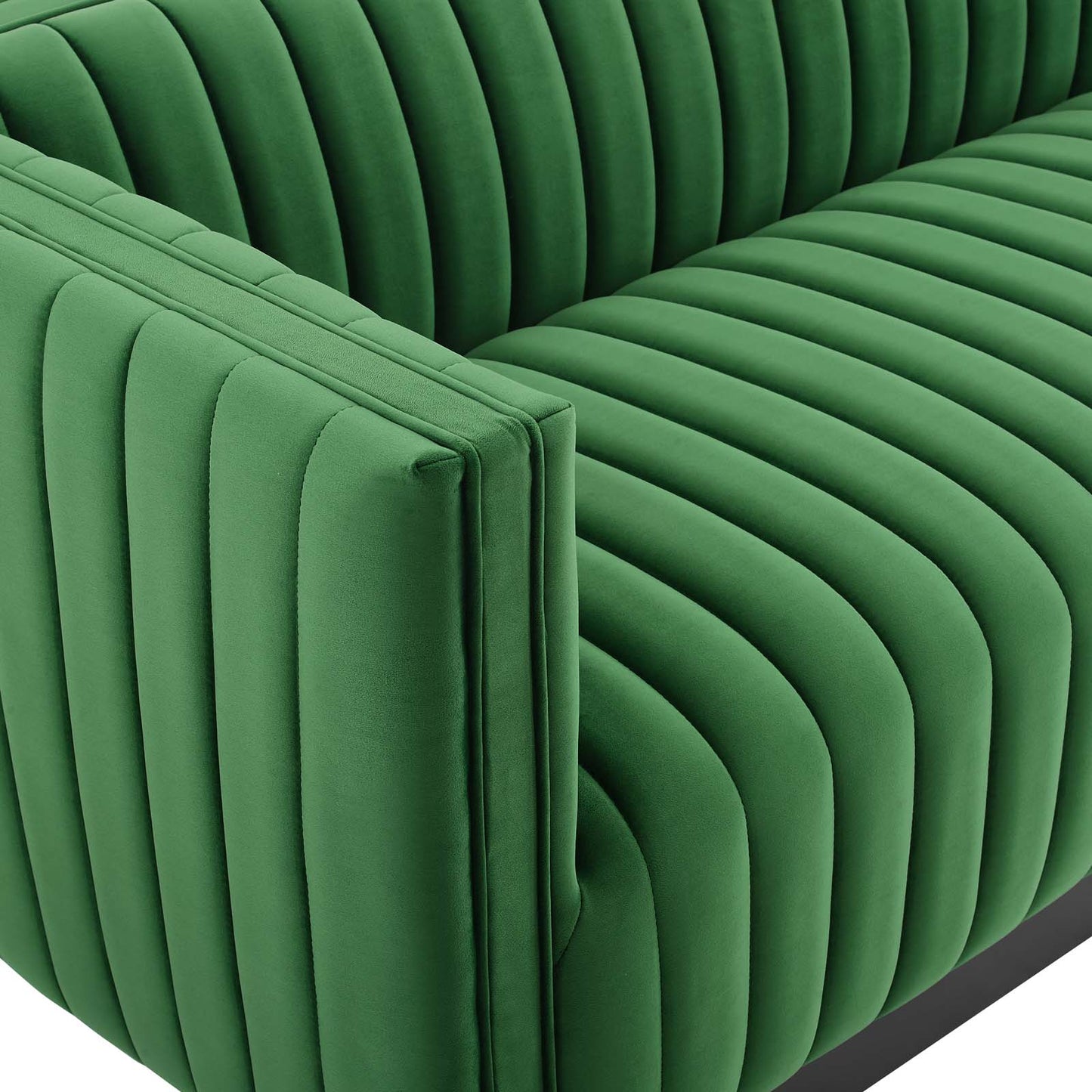 Modway Conjure Channel Tufted Velvet Sofa | Sofas | 