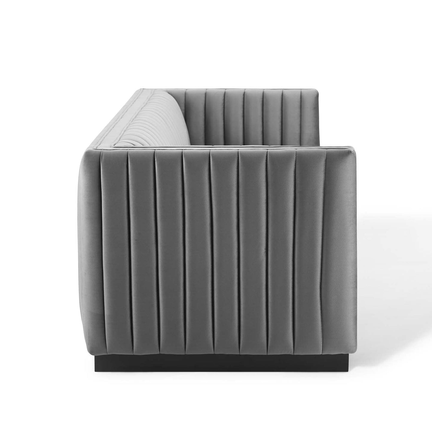 Modway Conjure Channel Tufted Velvet Sofa | Sofas | 