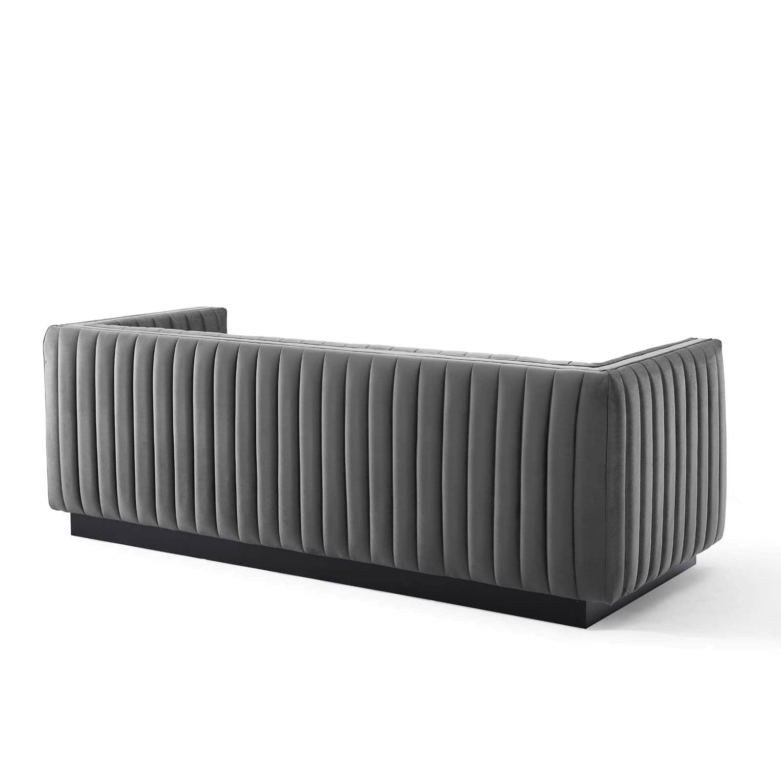 Modway Conjure Channel Tufted Velvet Sofa | Sofas | 