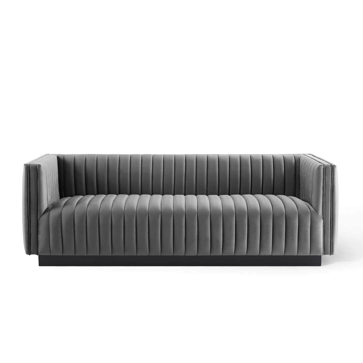 Modway Conjure Channel Tufted Velvet Sofa | Sofas | 