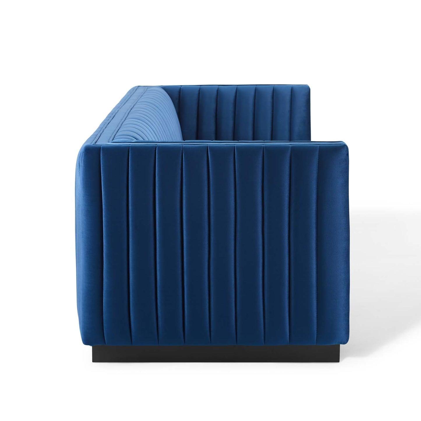 Modway Conjure Channel Tufted Velvet Sofa | Sofas | 