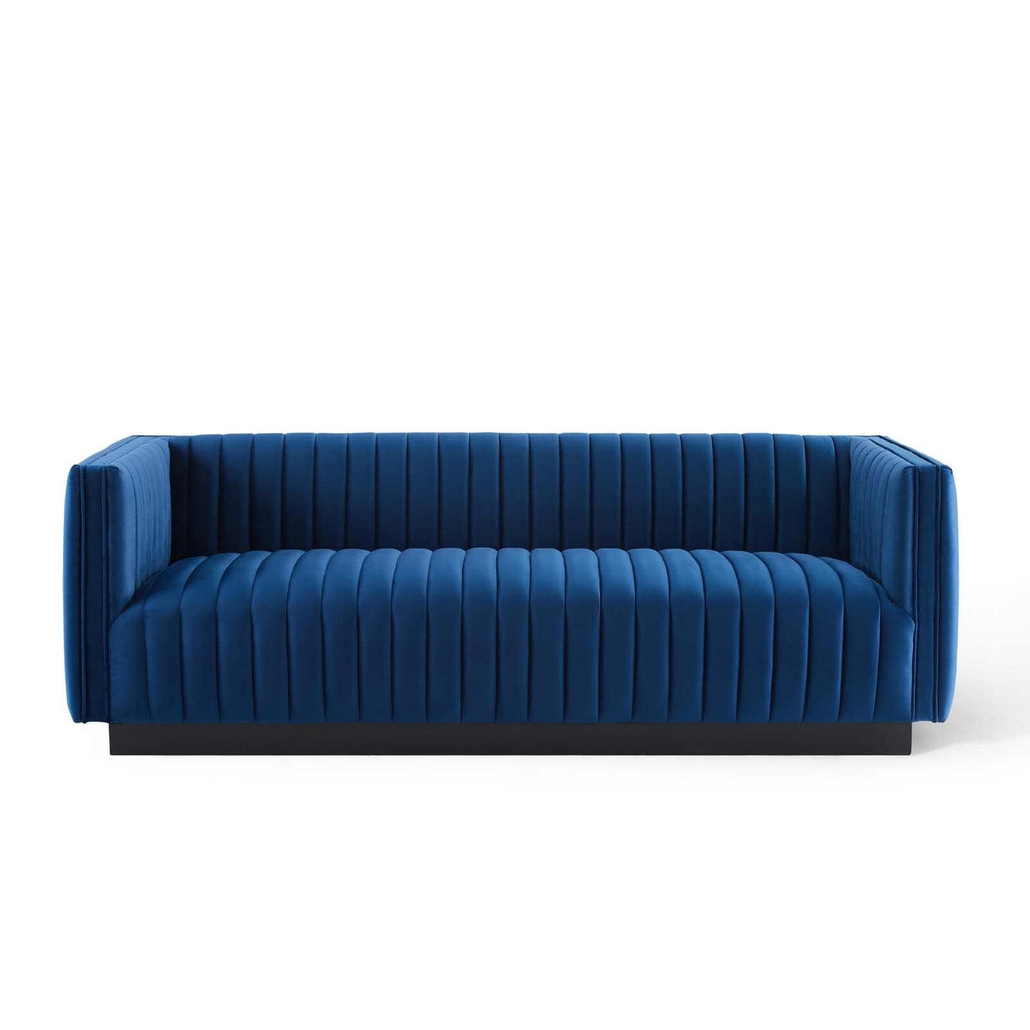 Modway Conjure Channel Tufted Velvet Sofa | Sofas | 