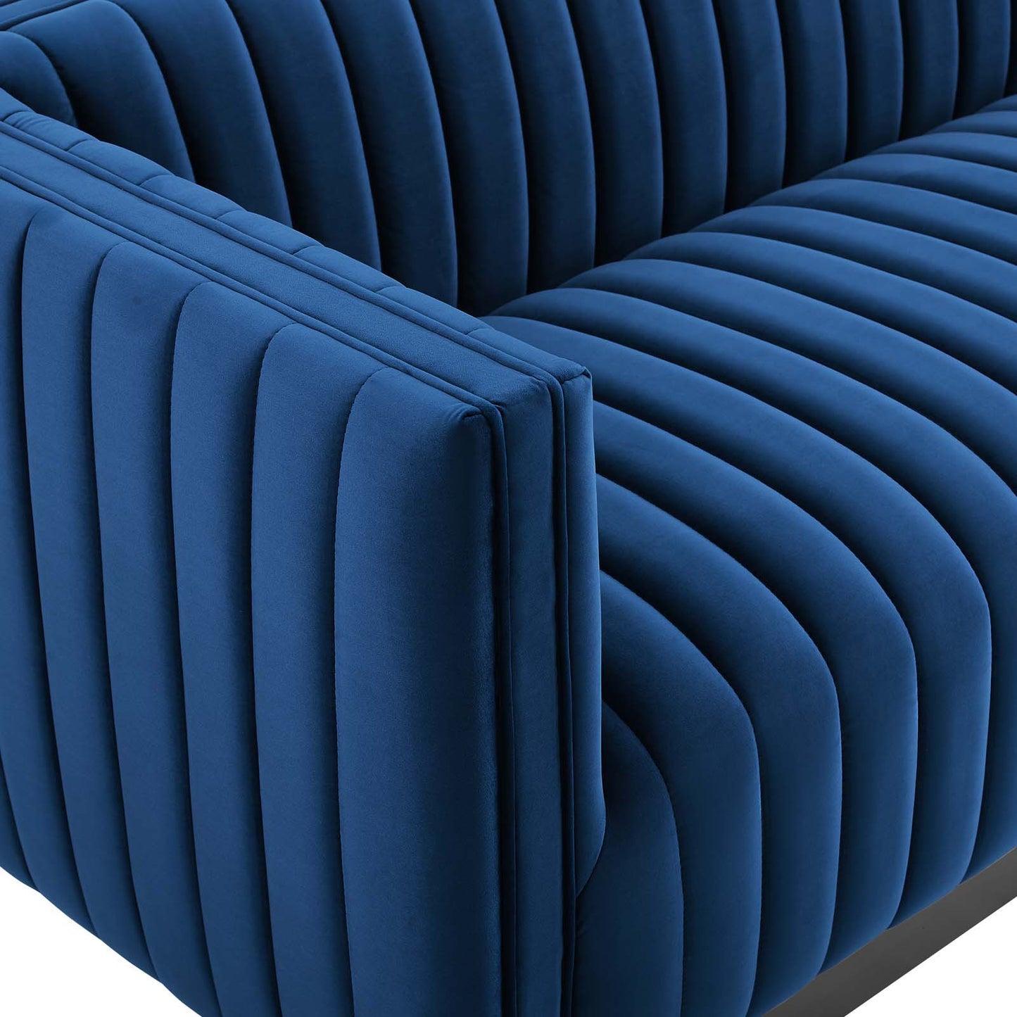 Modway Conjure Channel Tufted Velvet Sofa | Sofas | 