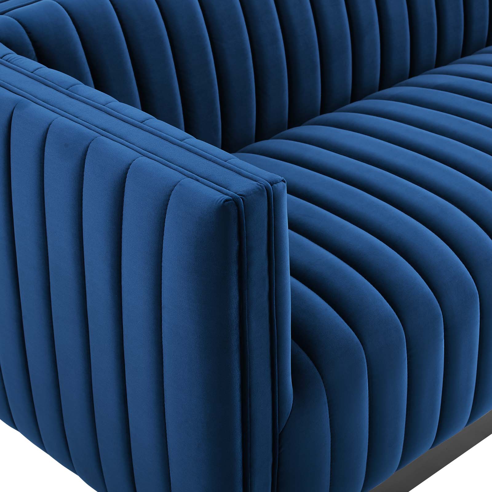 Modway Conjure Channel Tufted Velvet Sofa | Sofas | 
