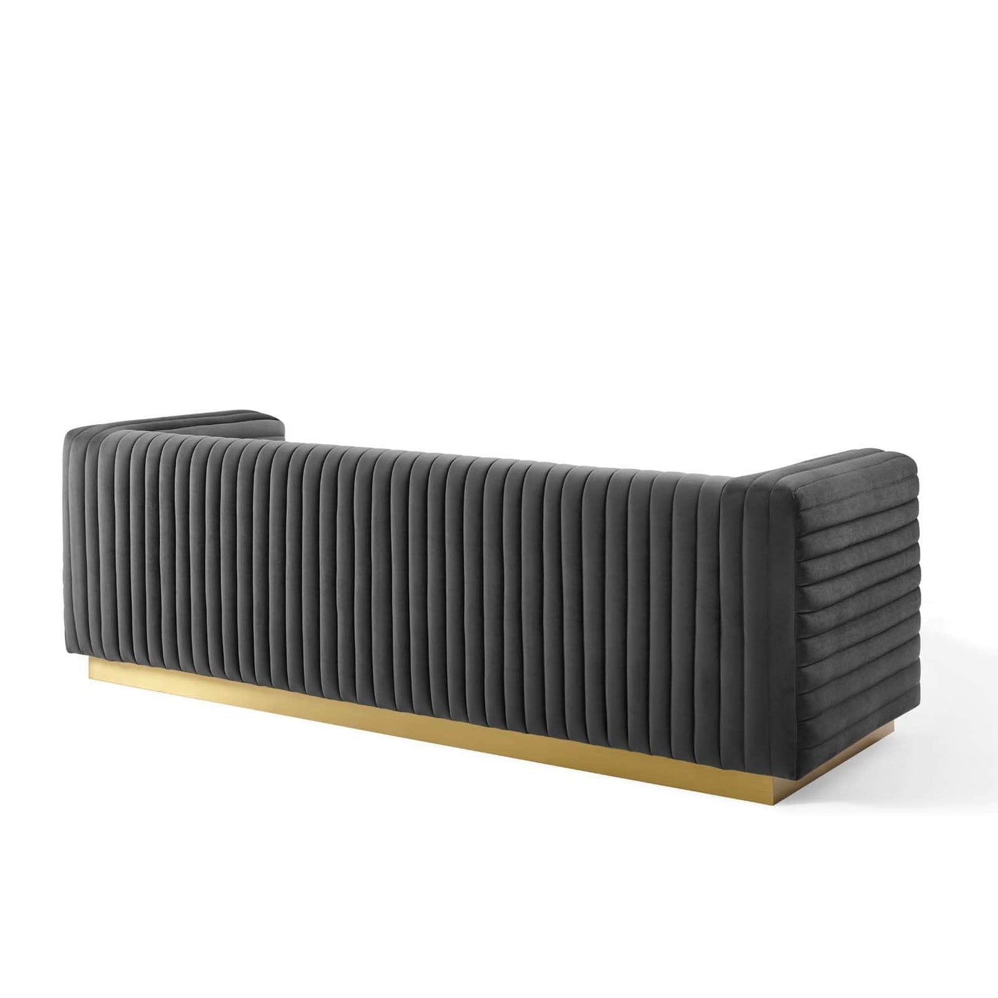 Modway Charisma Channel Tufted Performance Velvet Living Room Sofa | Sofas | 
