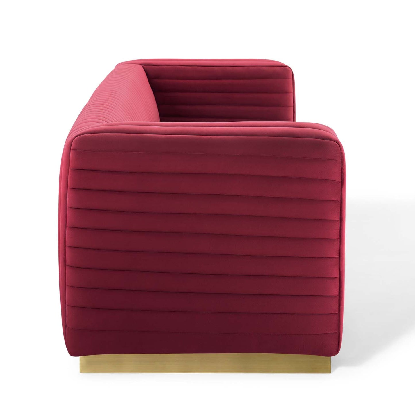 Modway Charisma Channel Tufted Performance Velvet Living Room Sofa | Sofas | 
