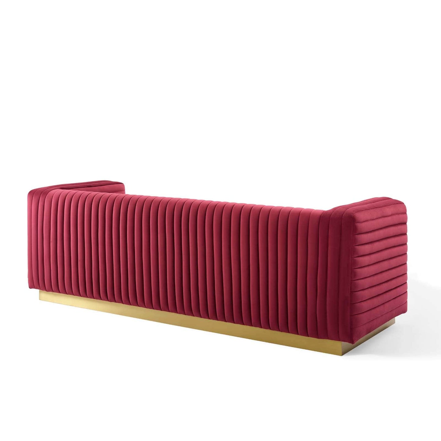 Modway Charisma Channel Tufted Performance Velvet Living Room Sofa | Sofas | 