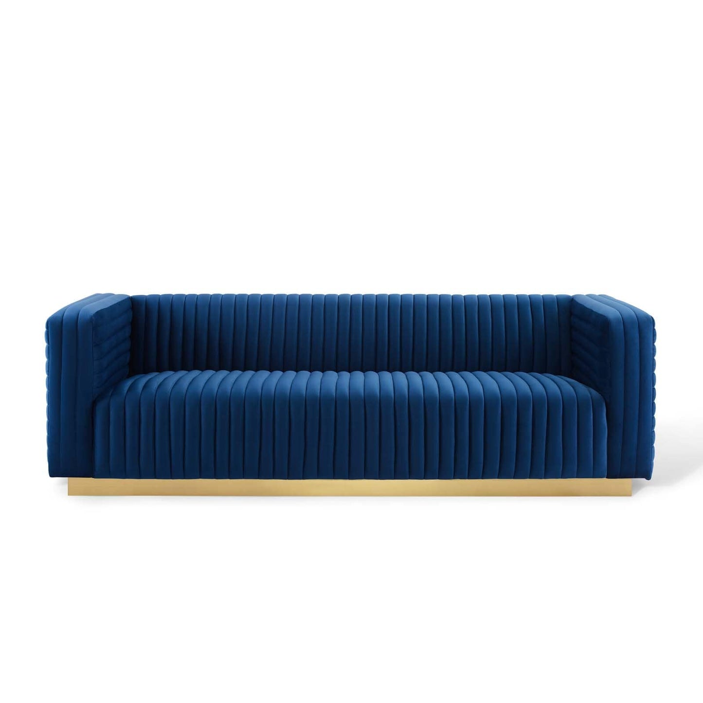 Modway Charisma Channel Tufted Performance Velvet Living Room Sofa | Sofas | 