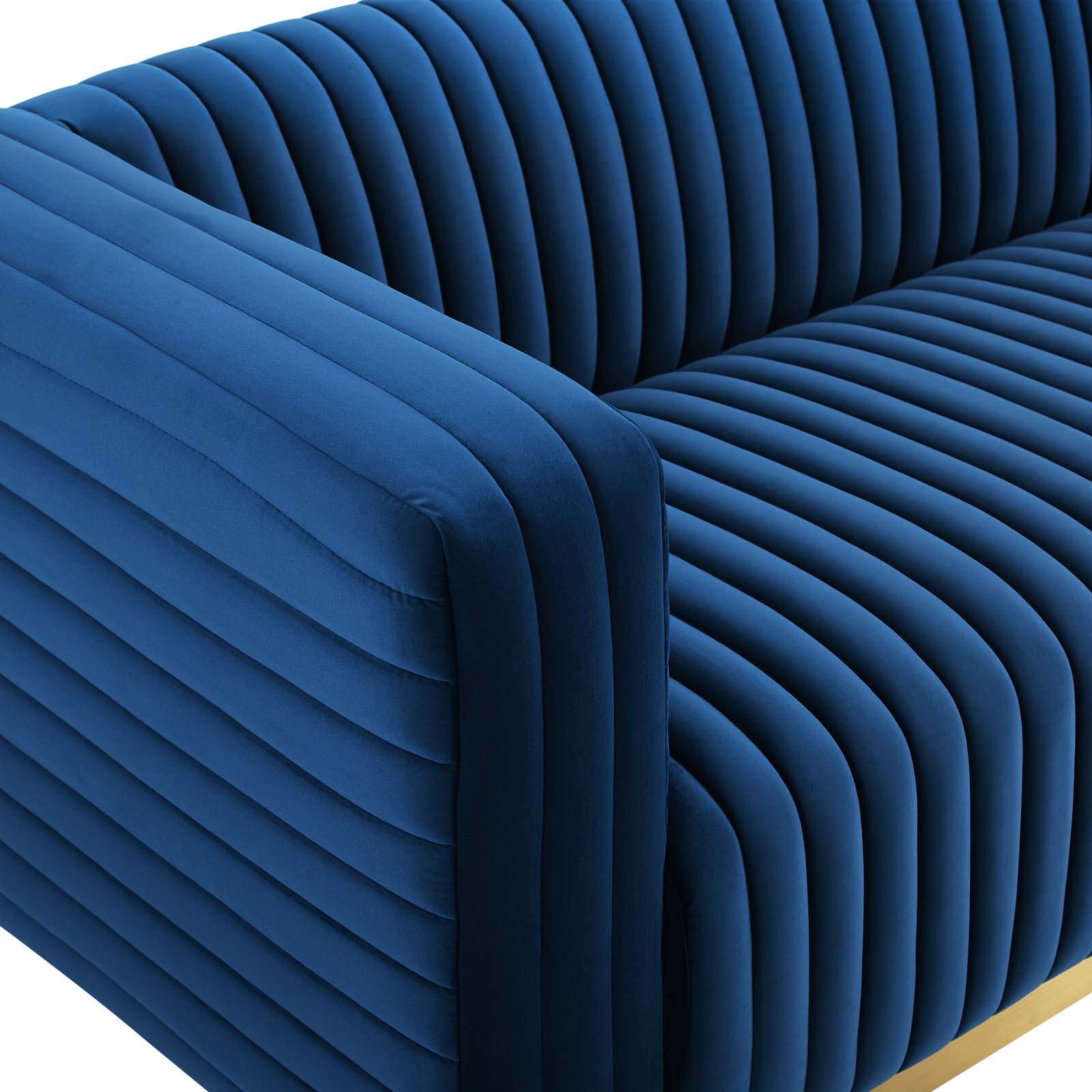 Modway Charisma Channel Tufted Performance Velvet Living Room Sofa | Sofas | 